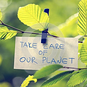 Take Care of our Planet