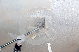 Take off in the popcorn ceiling home wall texture removal