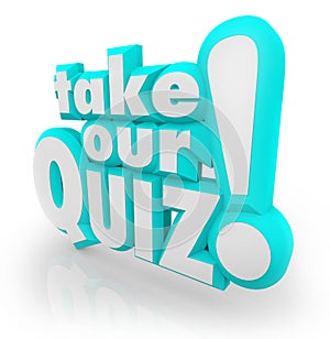 Take Our Quiz 3D Letters Words Assessment Test