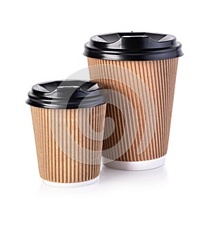 Take-out coffee in thermo cup