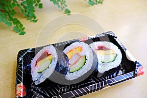 Take out sushi snack platter