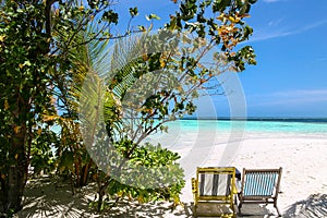 Take a seat and enjoy the view in the maldives