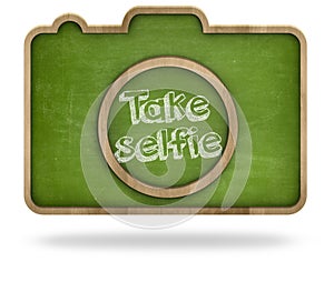 Take selfie concept