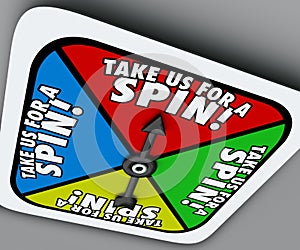 Take Us for a Spin Game Spinner Try Demo Trial Period Test