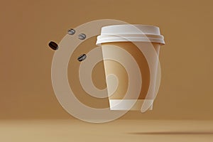 Takeaway coffee cup