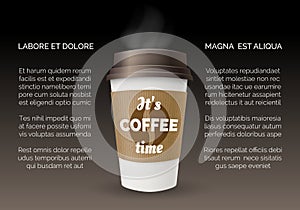 Takeaway coffee poster