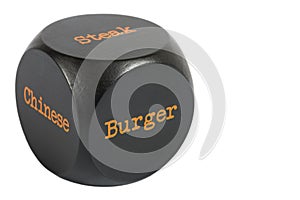 Takeaway Dice. Burger