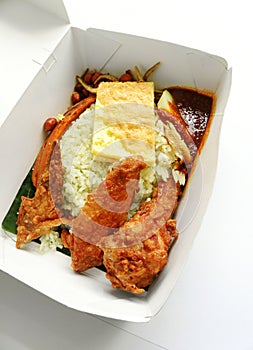 Takeaway ethnic asian rice dish