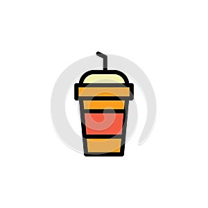 Takeawaycup. Vector illustration decorative design