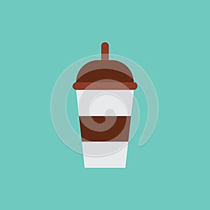 Takeawaycup. Vector illustration decorative design
