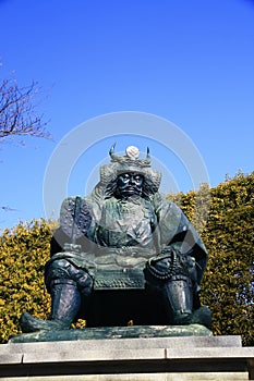 Takeda Shingen Statue at Kofu, Japan