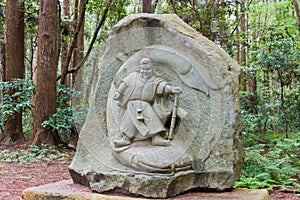 Takemikazuchi Monument at Kashima Shrine Kashima jingu Shrine in Kashima, Ibaraki Prefecture, Japan.