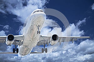 Takeoff plane in airport