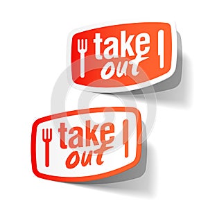 Takeout labels photo
