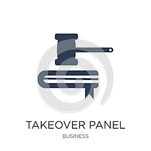 Takeover Panel icon. Trendy flat vector Takeover Panel icon on w