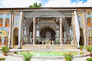 Takht-e Marmar in Golestan palace, Tehran photo