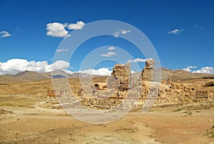 Takht-e Soleiman Ruins , UNESCO world heritage site in Takab , Iran