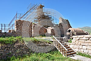 Takht-e Soleiman Ruins , UNESCO world heritage site in Takab , Iran