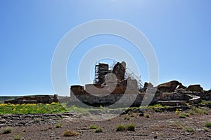 Takht-e Soleiman Ruins , UNESCO world heritage site in Takab , Iran