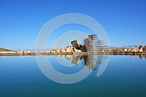 Takht-e Soleyman lake and Zoroastrian temple , UNESCO World Heritage , Iran