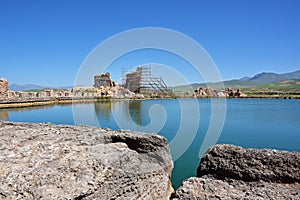 Takht-e Soleyman lake and Zoroastrian temple , UNESCO World Heritage , Iran