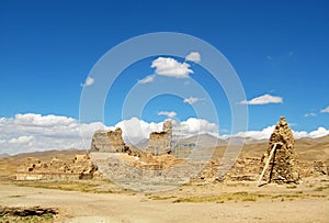 Takht-e Soleiman Ruins , UNESCO world heritage site in Takab , Iran photo