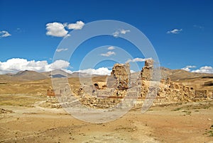 Takht-e Soleiman Ruins , UNESCO world heritage site in Takab , Iran photo