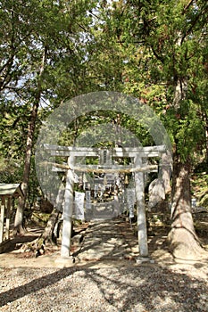 Takijiri-oji shrine on Kumano Kodo pilgrimage routes