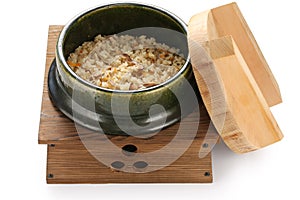 Takikomi gohan , japanese mixed rice