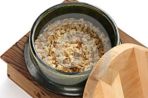 Takikomi gohan , japanese mixed rice