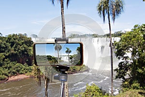 Taking Photo of San Martin Island and Iguazu Falls photo