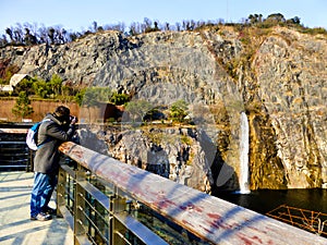 Taking Quarry Garden photos