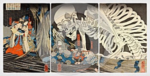 Takiyasha the Witch and the Skeleton Spectre - Ukiyo-e