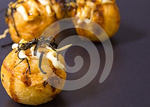 Takoyaki, Japanese food is popular with both Japanese and Thais