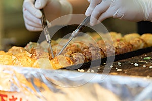 Takoyaki is a most famous Japanese snack food