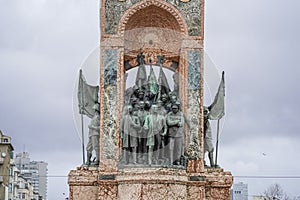 Taksim Square Republic Monument Istanbul Turkey photo