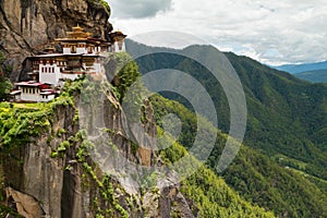 Taktsang Palphug Monastery (also known as The Tiger nest) , Paro, Bhutan photo