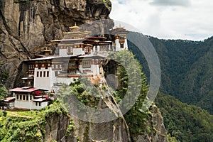 Taktsang Palphug Monastery (also known as The Tiger nest) , Paro, Bhutan photo