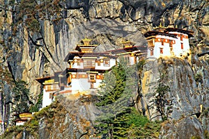 Taktshang Goemba or Tiger`s nest monastery, Paro, Bhutan