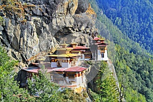 Taktshang Goemba or Tiger`s nest monastery, Paro, Bhutan