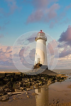 Talacre Beach Lighthouse Wales