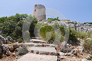 Talaia d'Albercutx watchtower, close to Cap de Formentor. Majorca, Spain. photo