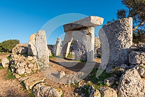 The talaiotic settlement Menorca island