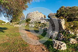 The talaiotic settlement Menorca island