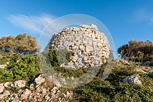 The talaiotic settlement Menorca island
