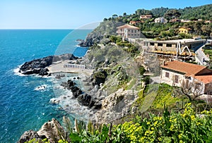 Talamone coastline. Grosseto region, Tuscany, Italy