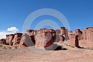 Talampaya red rock formation