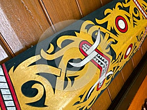 Talawang, Traditional Shield of Dayak Tribe, Borneo, Indonesia