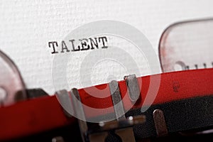 Talent concept view