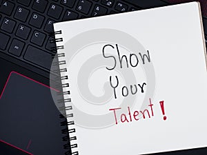 Talent Management on laptop keyboard